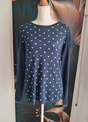 Pull Tommy Hilfiger marine à pois– Taille L 💜, marca: Tommy Hilfiger, estado: Bueno, tamaño: L / 40 / 12, 29,90 €, 32,10 € Protección al comprador Pro incluida