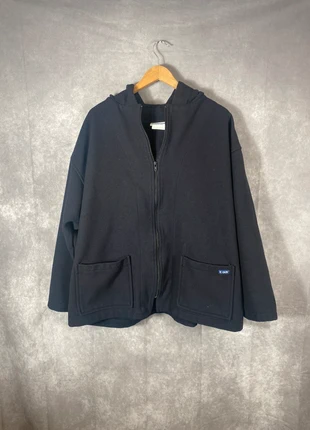 Le glazik veste en laine à capuche noir épais et chaud pour hiver, marca: Le Glazik, estado: Novo sem etiquetas, tamanho: XL, €55.00, €58.45 inclui Proteção do Comprador