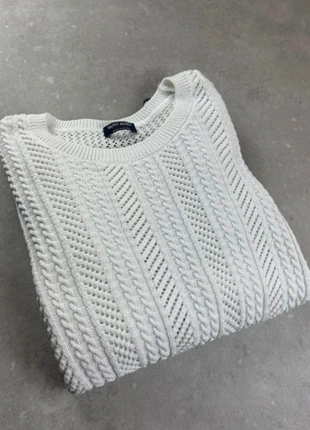 Pull torsadé Saint James Blanc M, marke: Saint James, zustand: Sehr gut, größe: M / 38 / 10, 64,99 €, 68,94 € inklusive Vinted-Käuferschutz