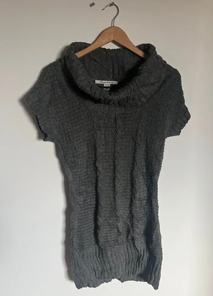 Pull col roulé manches courtes en maille Vintage Dressing gris - L Femme, brand: Vintage Dressing, condizioni: Ottime, taglia: L / IT 44 / EU 40, €3.50, €4.38 include la Protezione acquisti