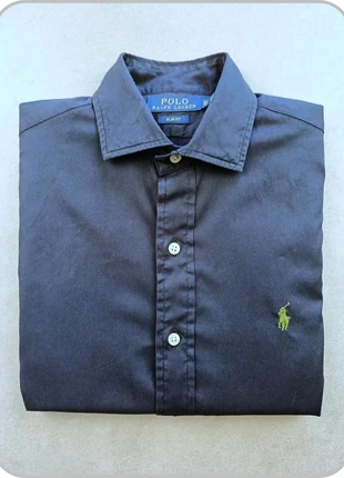 Chemise manches longues Ralph Lauren slim fit 100% coton bleu/marine taille XS, brand: Ralph Lauren, condizioni: Ottime, taglia: XS, €25.90, €27.90 include la Protezione acquisti Pro