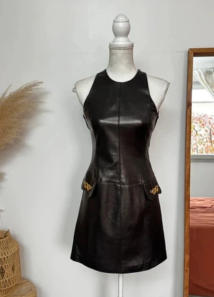 Robe RO Forever marron foncé en cuir taille 36, condition: Very good, size: S / 36 / 8, €50.00, €53.20 includes Buyer Protection