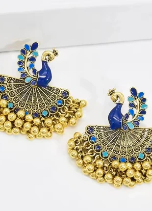 Paire de boucles d'oreilles paon style Bollywood, état: Neuf sans étiquette, 15,00 €, 16,45 € Protection acheteurs incluse