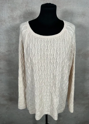Pull Maille Torsadée Cable Knit Vintage Verve creme en relief vertical taille L, brand: Vintage Dressing, condizioni: Ottime, taglia: L / IT 44 / EU 40, €8.00, €9.10 include la Protezione acquisti Pro