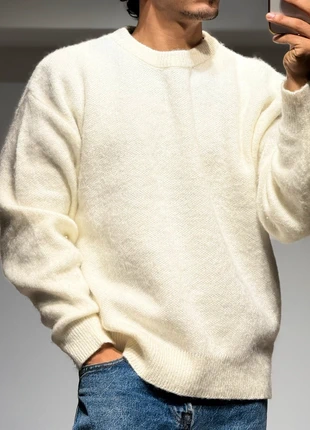 Pull homme oversize crème, merk: Tendance, staat: Nieuw zonder prijskaartje, maat: L, € 27,90, € 30,00 inclusief Kopersbescherming