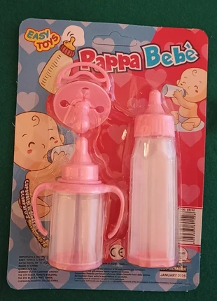 Biberon e ciuccio bimba nuovo che si svuota, marque: pappabebe, état: Neuf avec étiquette, taille: 3 ans / 98 cm, 10,00 €, 11,20 € Protection acheteurs incluse