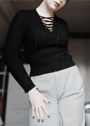 Striped longsleeve with threads (m), marque: Alternative, état: Très bon état, taille: M / 38 / 10, 13,99 €, 15,39 € Protection acheteurs (Pro) incluse