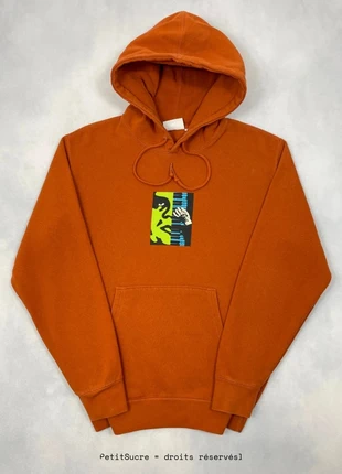 Pull Obey Orange imprimé coupe Large Hoodie Oversize Sweatshirt - Taille S #1539, brand: Obey, condition: Very good, size: S, €49.00, €52.15 includes Buyer Protection Pro