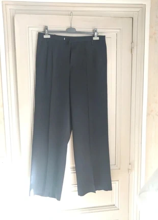 Pantalon Chloé stora femme T42 marine chevrons à pinces élégant très bon état, brand: Chloé Stora, condition: Very good, size: XL / 42 / 14, €50.00, €53.20 includes Buyer Protection