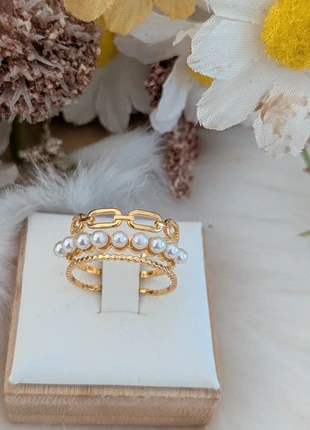 Bague Ajustable Femme | Acier Inoxydable | Élégance & Conforte, marque: acier inoxydable, état: Neuf sans étiquette, taille: Ajustable, 5,00 €, 5,95 € Protection acheteurs (Pro) incluse