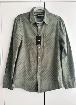 We nieuw heren overhemd stippen blouse khaki groen M hemd men, merk: WE, staat: Nieuw met prijskaartje, maat: M, € 10,00, € 11,20 inclusief Kopersbescherming