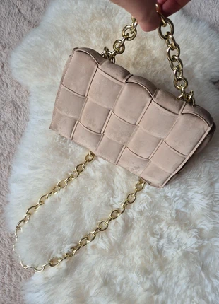 Sac beige/rose tressé avec pochette, brand: Vintage Dressing, condizioni: Ottime, €7.00, €8.05 include la Protezione acquisti