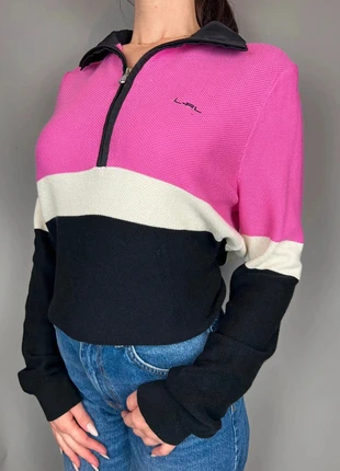 Sweat zippé Lauren Ralph Lauren tricolore rose beige noir - XL femme - coton LTH 349, marque: Ralph Lauren, état: Très bon état, taille: XL / 42 / 14, 22,50 €, 24,33 € Protection acheteurs (Pro) incluse