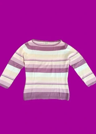 Pull fin court rayé rayure vintage Y2K cintré violet coquette romantique, marca: Vintage Dressing, estado: Novo sem etiquetas, tamanho: S / 36 / 8, €10.00, €11.20 inclui Proteção do Comprador Pro