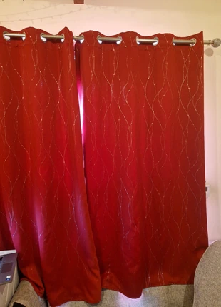 Red curtains, brand: Deconovo, condition: Good, size: 150 cm - 199 cm, £5.00, £5.95 includes Buyer Protection