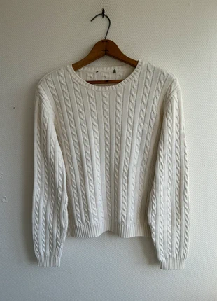 Pull Torsadé Ralph Lauren Blanc 📏 L, marque: Ralph Lauren, état: Très bon état, taille: L / 40 / 12, 39,00 €, 41,65 € Protection acheteurs (Pro) incluse