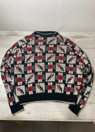 Pull d’hiver homme vintage 90s taille 3XL multicolore motifs de Noël 100% coton, merk: Vintage Dressing, staat: Heel goed, maat: XXXL, € 24,99, € 26,94 inclusief Kopersbescherming Pro