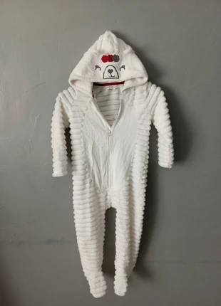 Combinaison pilou GÉMO blanche (36 mois / 3 ans), marque: Gémo, état: Très bon état, taille: 3 ans / 98 cm, 3,00 €, 3,85 € Protection acheteurs incluse