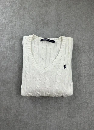 Pull Ralph Lauren torsadée blanc taille L, marke: Ralph Lauren, zustand: Gut, größe: L / 40 / 12, 30,00 €, 32,20 € beinhaltet Vinted-Käuferschutz Pro