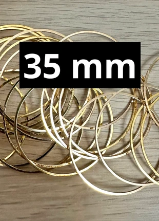 anneaux ronds dorés 35 mm pour créations bijoux élégantes, marque: Chine, état: Neuf sans étiquette, 2,00 €, 2,80 € Protection acheteurs incluse
