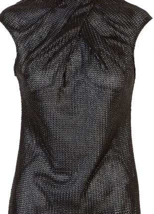 Karen Millen Sheer Cross-Front Top – Black, Size 8, Elegant Evening Blouse, brand: Karen Millen, condition: Very good, size: S / UK 8-10, £15.00, £16.45 includes Buyer Protection