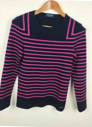 Pull femme Saint James marinière noir rose pure laine M, brand: Saint James, condition: Very good, size: M / 38 / 10, €65.00, €68.95 includes Buyer Protection