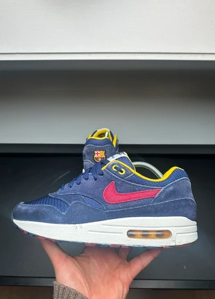 Nike Air Max 1 ID Barcelona (2013), merk: Nike, staat: Heel goed, maat: 42.5, € 125,00, € 131,95 inclusief Kopersbescherming Pro