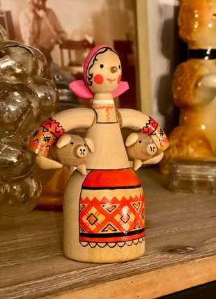 Vintage - Petite poupée russe en bois époque URSS, brand: Vintage Boutique, condition: New without tags, €25.00, €26.95 includes Buyer Protection Pro