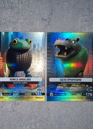 Carte Brainrot Promo MECHA Boneca Ambalabu + Cacto Ippopotamo Skifidol Italian Brainrot Serie Gamma, marque: Skifidol Brainrot, état: Très bon état, 12,00 €, 13,30 € Protection acheteurs incluse
