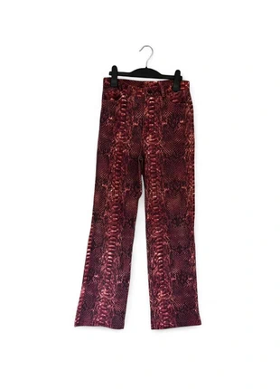 Vintage Burgundy Snake Print Straight Leg Trousers, brand: Vintage Dressing, condition: Very good, size: XS / 6, £9.99, £11.19 includes Buyer Protection