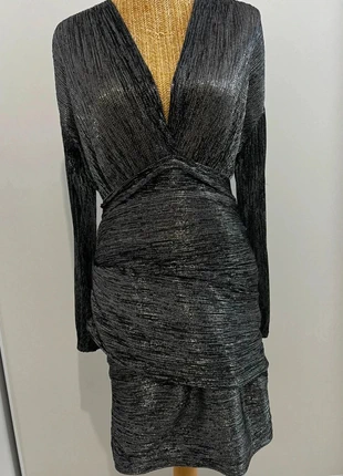 🖤 Robe MAJE noire métallisée – Taille 42 (convient à un 38), brand: Maje, condition: Very good, size: M / 38 / 10, €75.00, €79.45 includes Buyer Protection