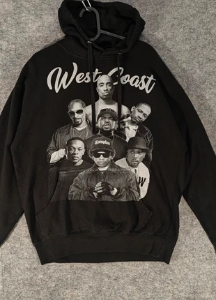 West Coast | Hip Hop Legends Hoodie | Black Graphic Pullover | Medium M, merk: West coast, staat: Goed, maat: M, € 34,99, € 37,44 inclusief Kopersbescherming Pro