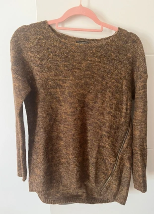 Pull over d’hiver brun marron jaune moutarde Grain de malice taille S zip sur le coté, marque: Grain de Malice, état: Très bon état, taille: S / 36 / 8, 1,99 €, 2,79 € Protection acheteurs incluse