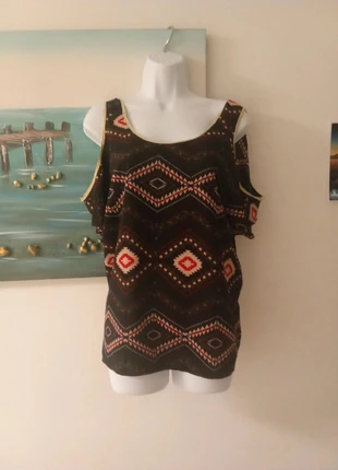 Preciosa Blusa Hombros Descubiertos, état: Très bon état, taille: XXL / 44 / 16, 5,00 €, 5,95 € Protection acheteurs incluse