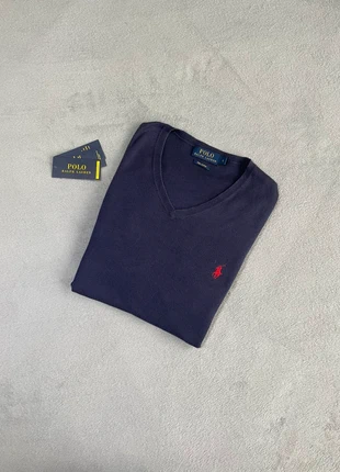 Sweat Cole en V Ralph Lauren bleu, brand: Ralph Lauren, condition: New without tags, size: L, €30.00, €32.20 includes Buyer Protection