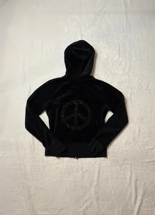 y2k mcbling grunge velour zipup, brand: Romeo & Juliet Couture, condition: Very good, size: M / US 8-10, $19.00, $20.65 includes Buyer Protection