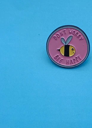 Don't worry be happy - Broche - Pin - Badge - Button, merk: Alternative, staat: Goed, € 4,25, € 5,16 inclusief Kopersbescherming