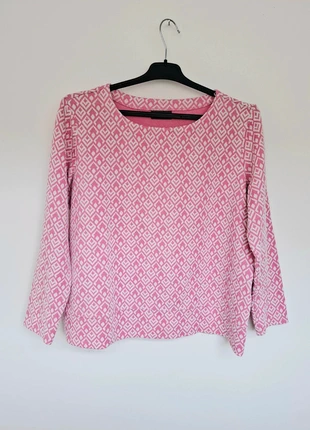 Joli haut rose à motifs blanc Yessica C&A taille 40 / L, brand: Yessica, condition: Very good, size: L / 40 / 12, €4.00, €4.90 includes Buyer Protection