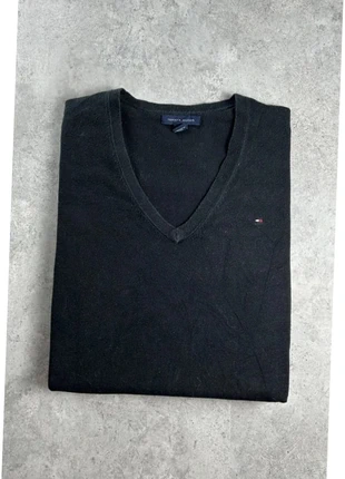 Pull fin mi saison tommy hilfiger femme col V neck | Noir | Taille XXS, brand: Tommy Hilfiger, condition: Very good, size: XXS / 32 / 4, €15.00, €16.45 includes Buyer Protection Pro
