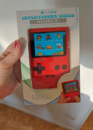 Retro pocket gamer console de jeu neuve, brand: silvergear, condizioni: Nuovo con cartellino, taglia: Taglia unica, €10.00, €11.20 include la Protezione acquisti