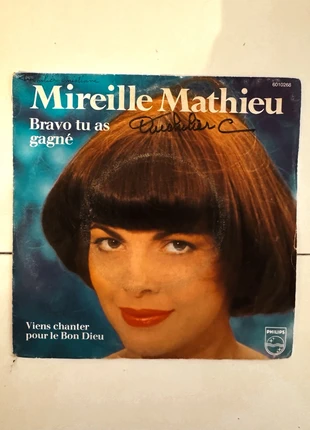 Vinyle 45T Mireille Mathieu – Bravo tu as gagné / Viens chanter pour le Bon Dieu – Vintage, estado: Muy bueno, 4,00 €, 4,90 € Protección al comprador incluida
