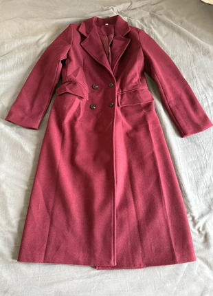Manteau long bordeaux à double boutonnage, brand: Vintage Dressing, condition: Very good, size: M / 38 / 10, €88.00, €93.10 includes Buyer Protection Pro