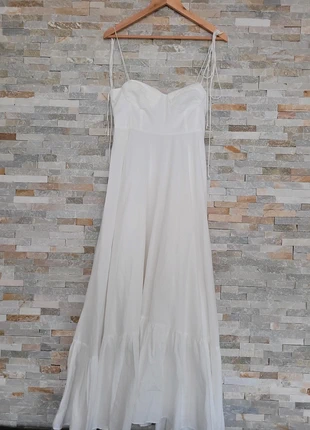 Robe longue blanche Zara taille L, marke: Zara, zustand: Neu, größe: L / 40 / 12, 49,00 €, 52,15 € inklusive Vinted-Käuferschutz