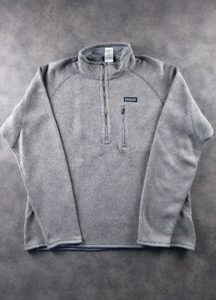 Pull Polaire Fleece Half Zip 1/4 Zip Col Camionneur Patagonia Gris Logo Brodé | Taille L, brand: Patagonia, condition: Good, size: L, €40.00, €42.70 includes Buyer Protection Pro