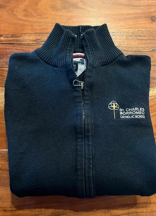 Gilet Tommy Hilfiger Ecole Full Zip St Charles Borromeo Catholic School Veste Scolaire Noir Femme XS, marca: Tommy Hilfiger, estado: Muito bom, tamanho: XS / 34 / 6, €11.90, €13.20 inclui Proteção do Comprador Pro