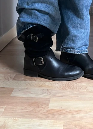 biker boots / bottes biker en cuir vintage, brand: sans marque, condition: Good, size: 38, €8.00, €9.10 includes Buyer Protection