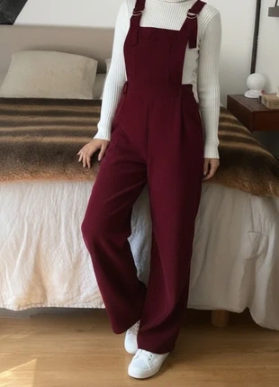 Combinaison Salopette Velours Côtelé Bordeaux Casual Chic - 678, marke: yhulo, zustand: Sehr gut, größe: S / 36 / 8, 39,99 €, 42,69 € inklusive Vinted-Käuferschutz