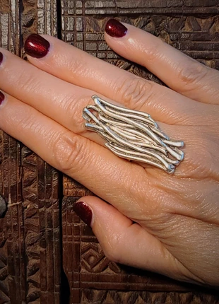 Bague plaqué argent – Modèle Ravena | Artisanat ottoman authentique, zustand: Sehr gut, größe: Größenverstellbar, 19,00 €, 20,65 € beinhaltet Vinted-Käuferschutz Pro