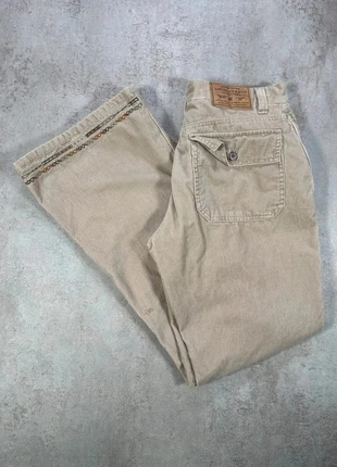 Pantalon cargo En Velours Côtelé / Corduroy american eagle beige poches bas decores taille 6, brand: Vintage Dressing, condizioni: Ottime, taglia: M / IT 42 / EU 38, €11.00, €12.25 include la Protezione acquisti Pro