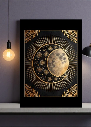 Poster "Sun and Moon". Wall Art, marque: Art, état: Neuf, 5,50 €, 6,48 € Protection acheteurs incluse